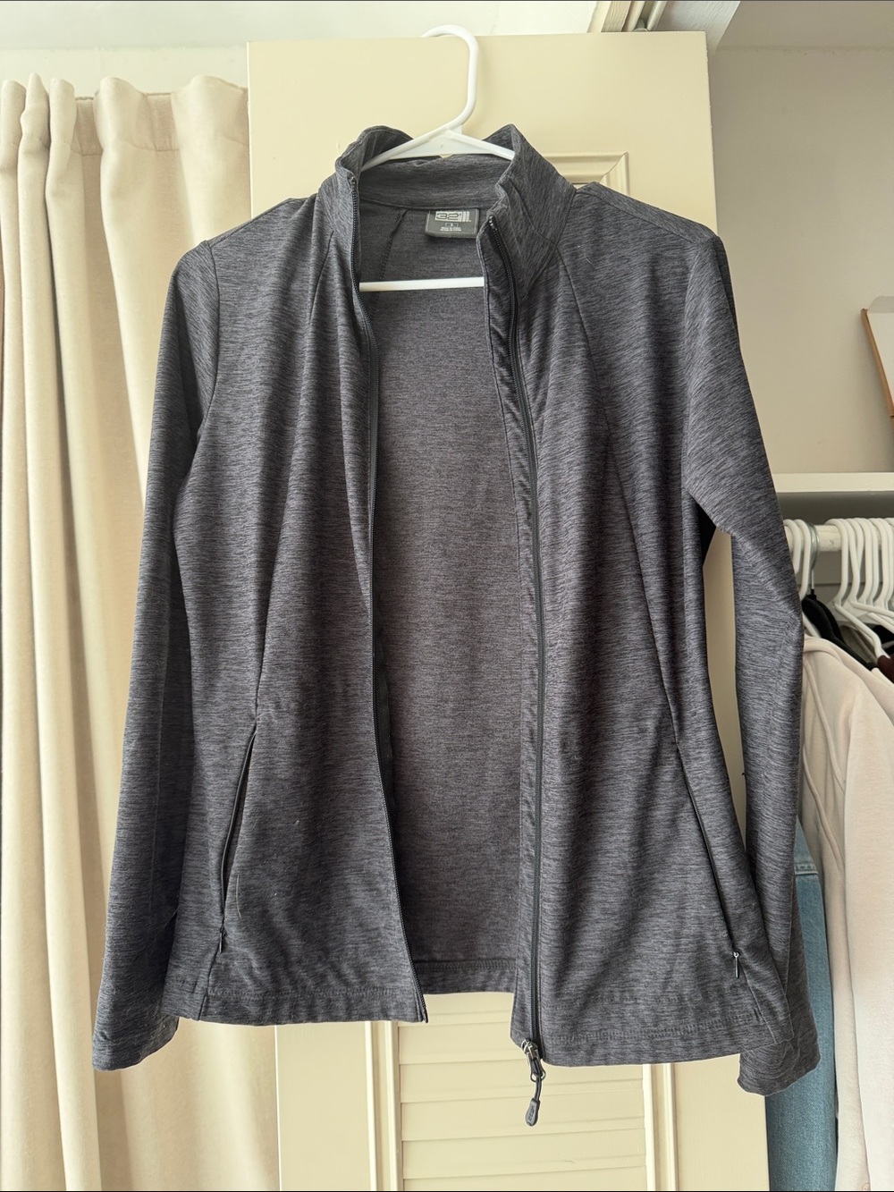 32 Degrees Women's Dark Gray Full-Zip Jacket